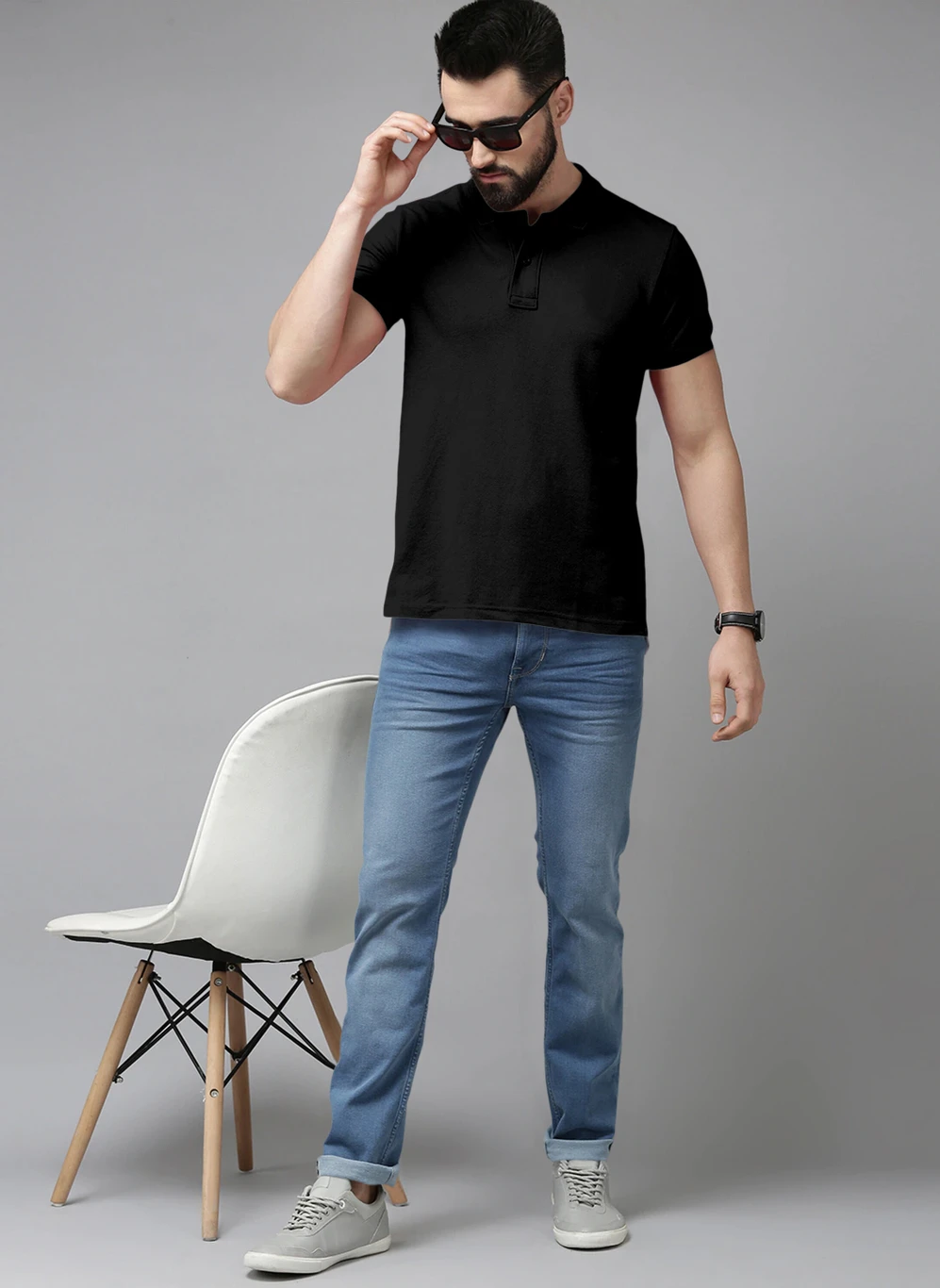 Solid Polo T-Shirt