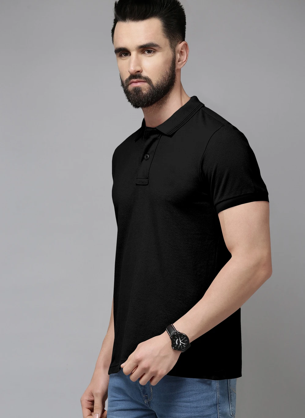 Solid Polo T-Shirt