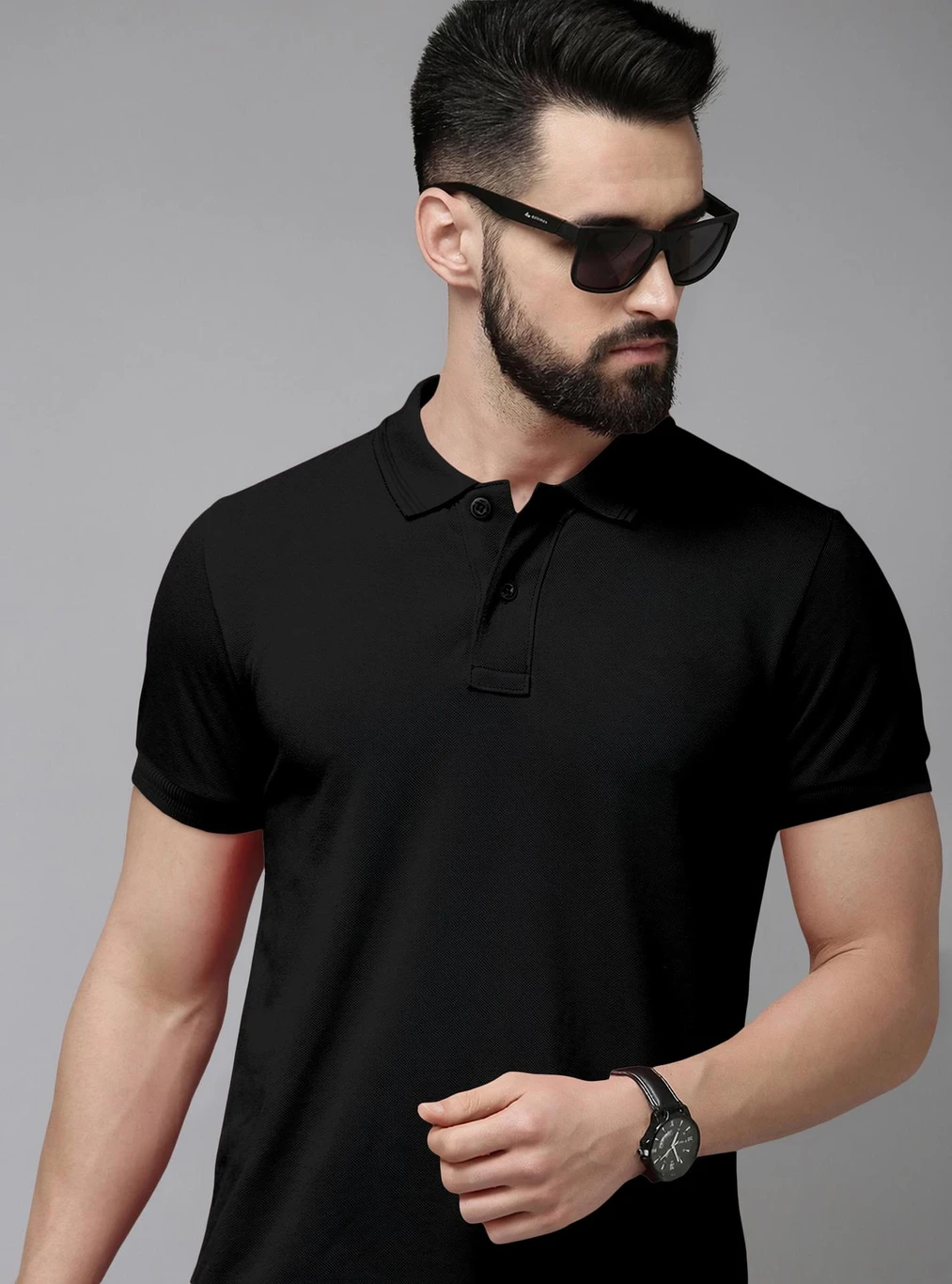 Solid Polo T-Shirt